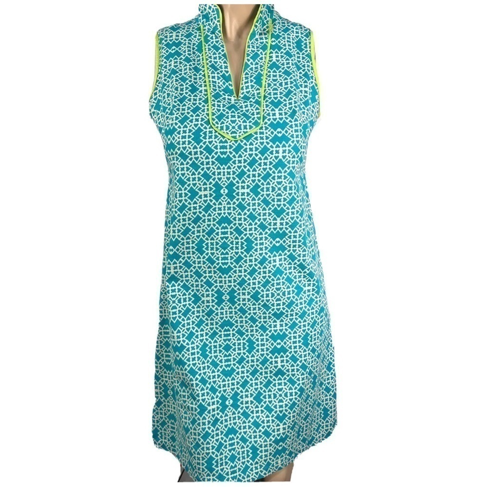 ELIZA J Retro Geometric Print Dress Size 8